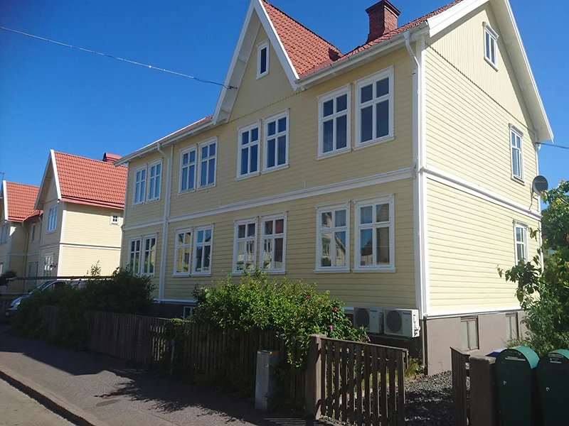 Panelbyte fasadmalning 2 planshus Ornsberg Hagersten