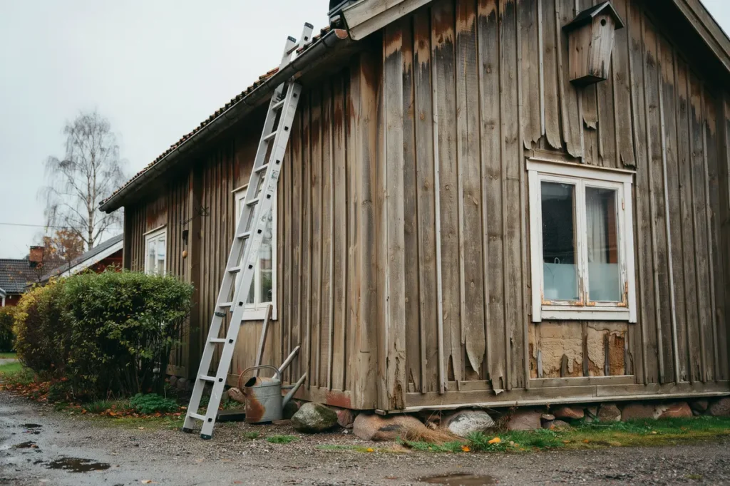 tecken p att fasaden beh ver renoveras n r det r dags att byta tr panel p huset