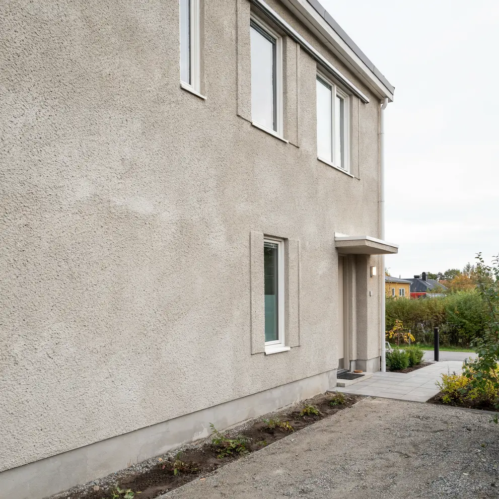 renovera fasad spritputs liljeholmen
